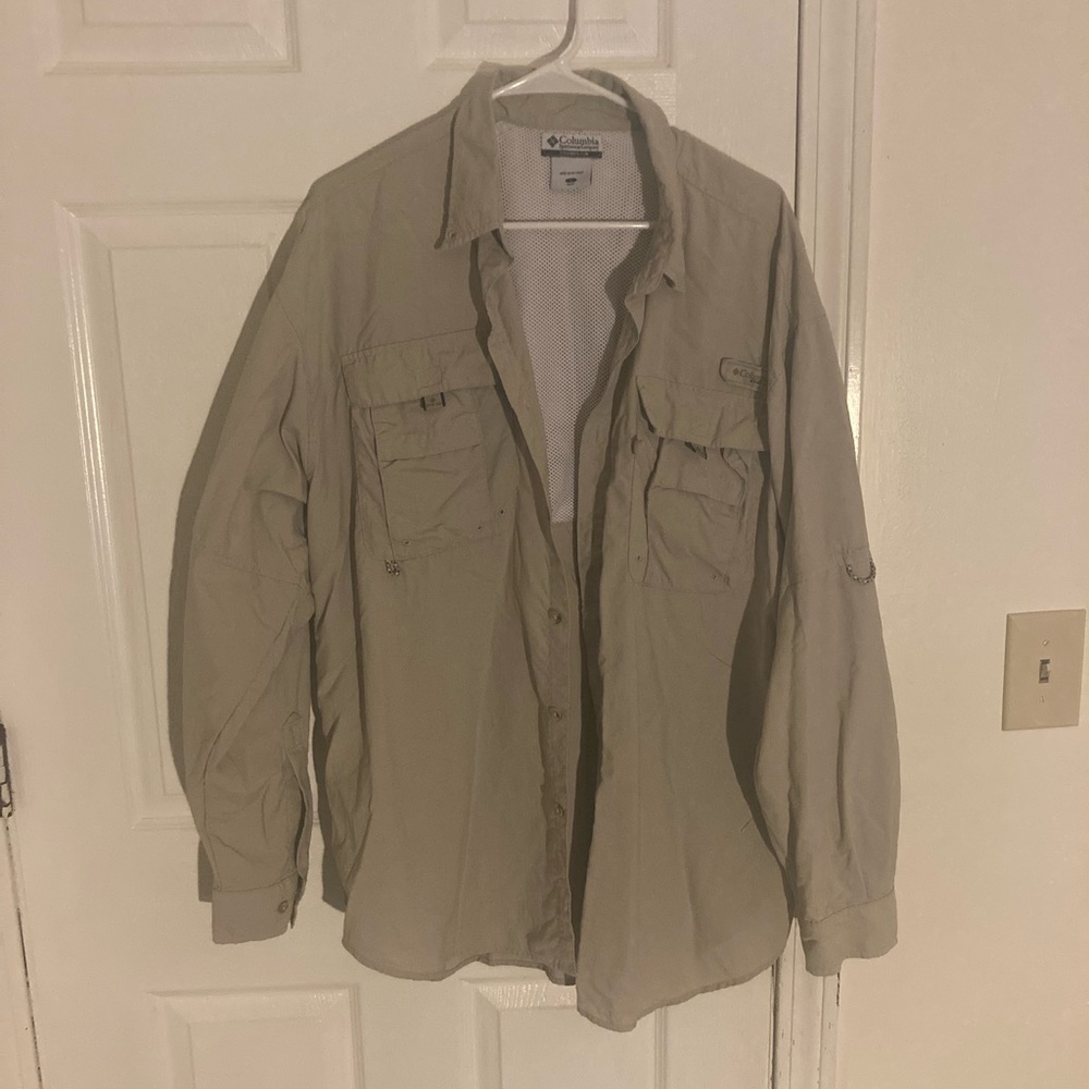 Cream Tan Army Cargo Shacket Waterproof